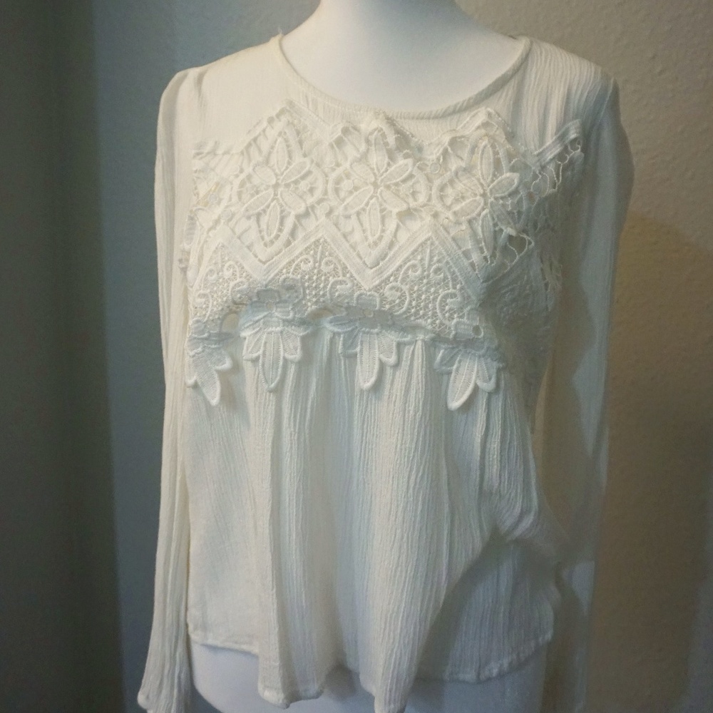 Flower Design Long Sleeve Shirt